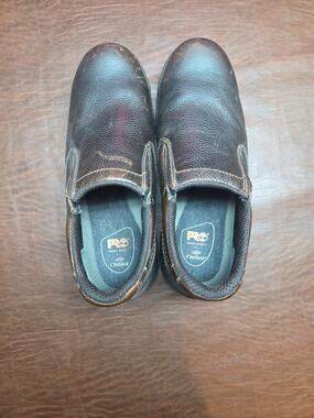 Mens Brown Pro PowerPoint Outlast Steel Toes Work Shoe Size 10W